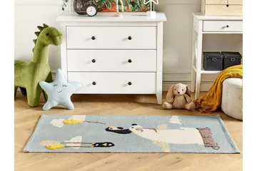Barus Bomullsteppe 80x150 cm - Blå - Tekstiler - Barnetekstiler - Barnetepper