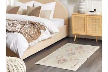 Bettiah Bomullsteppe 80x150 cm - Beige - Tekstiler - Tepper & Matter - Moderne tepper - Bomullstepper