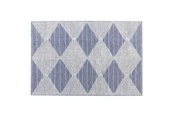 Datca Ullteppe 160x230 cm - Blå - Tekstiler - Tepper & Matter - Moderne tepper - Ullteppe