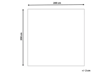 Datca Ullteppe 200x200 cm - Blå - Tekstiler - Tepper & Matter - Moderne tepper - Ullteppe