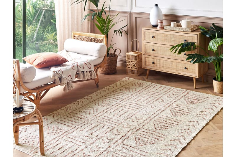 Edirne Bomullsteppe 140x200 cm - Beige - Tekstiler - Tepper & Matter - Moderne tepper - Bomullstepper