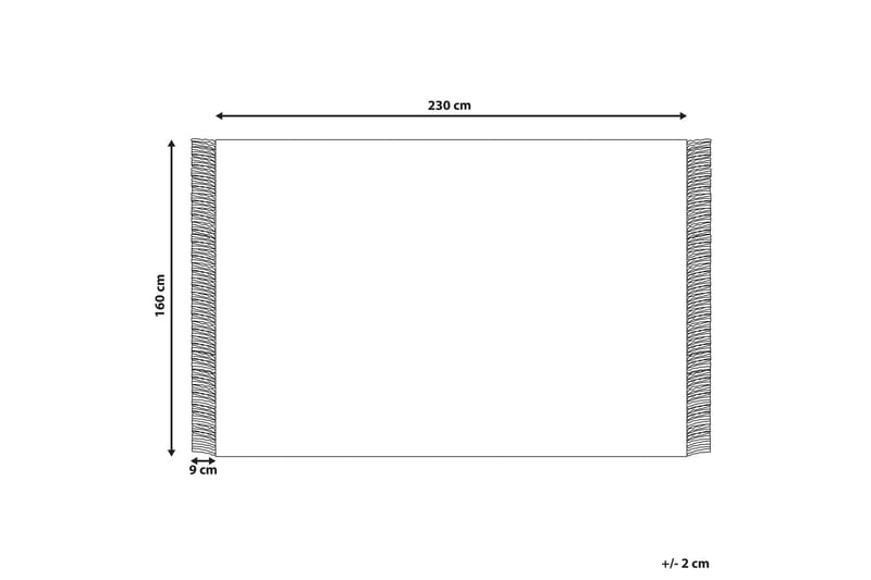 Emirler Ullteppe 160x230 cm - Svart/hvit - Tekstiler - Tepper & Matter - Moderne tepper - Ullteppe