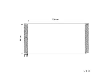 Emirler Ullteppe 80x150 cm - Svart/hvit - Tekstiler - Tepper & Matter - Moderne tepper - Ullteppe