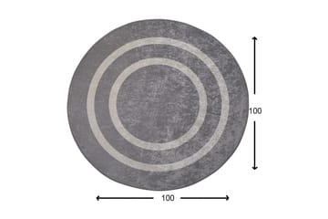 Round Matte Sølv (100) - Sølv/Fløyel - Tekstiler - Tepper & Matter - Moderne tepper - Friezematter