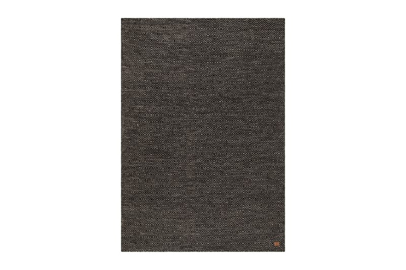 Gåsöga Ullteppe 300x400 cm Rektangulær, Svart/Hvit