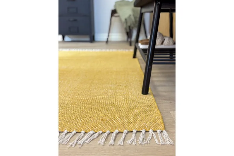 Garnteppe Line, 160x230 cm, Gul