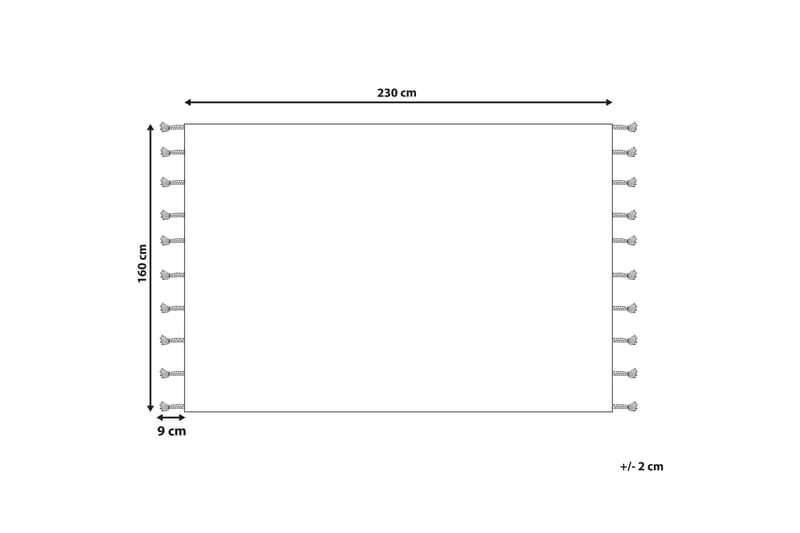 Hajipur Ryeteppe 160x230 cm - Beige - Tekstiler - Tepper & Matter - Moderne tepper - Bomullstepper