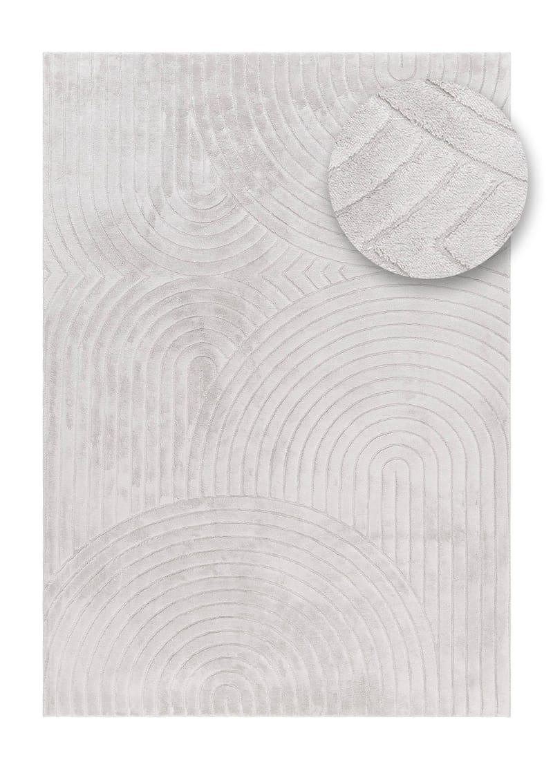 Maskinvevd teppe Cozy Zen 155x230 cm - Grå - Tekstiler - Tepper & Matter - Moderne tepper - Wiltontepper