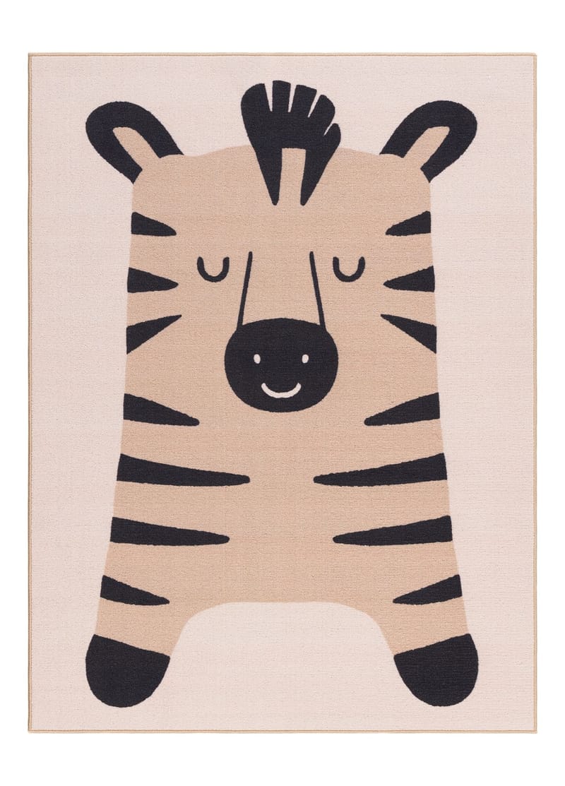 Maskinvevd teppe KM Home Play Zebra 140x200 Lin, Lin