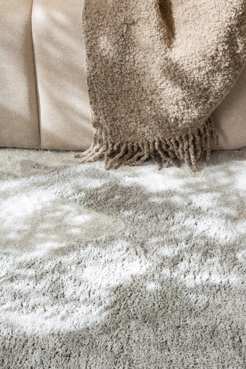 Cozy Ryeteppe 200x290 cm Rektangulær - Sølv - Tekstiler - Tepper & Matter - Moderne tepper - Ryeteppe