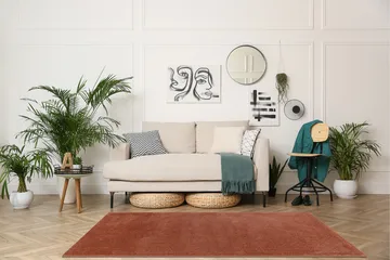 Sheraton Ryematte Rektangulær 140x200 cm - Terracotta - Tekstiler - Tepper & Matter - Moderne tepper - Ryeteppe