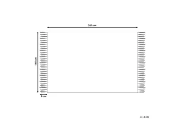 Silchar Bomullsteppe 140x200 cm - Beige - Tekstiler - Tepper & Matter - Moderne tepper - Bomullstepper