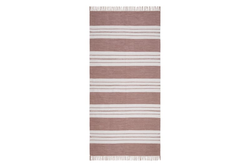 Sund Bomullsteppe 75x150 cm Oval, Rosa