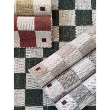 Ullteppe Chessie Kvadrat - 250x250 cm, Smaragdgrønn - Tekstiler - Tepper & Matter - Moderne tepper - Ullteppe