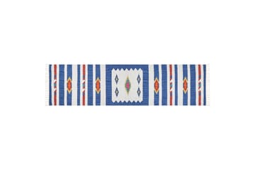 Varser Bomullsteppe 80x300 cm - Blå - Tekstiler - Tepper & Matter - Moderne tepper - Bomullstepper