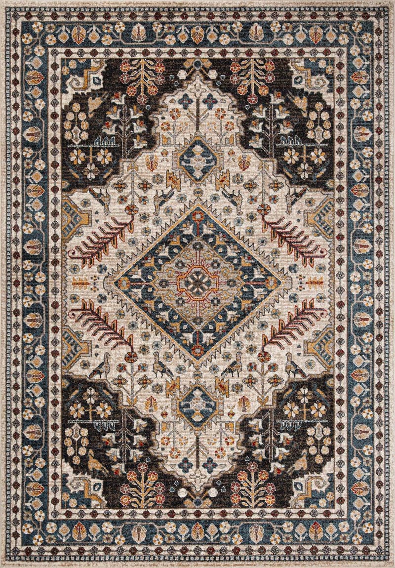 Teppe Yelvi 160x230 cm, blå/beige