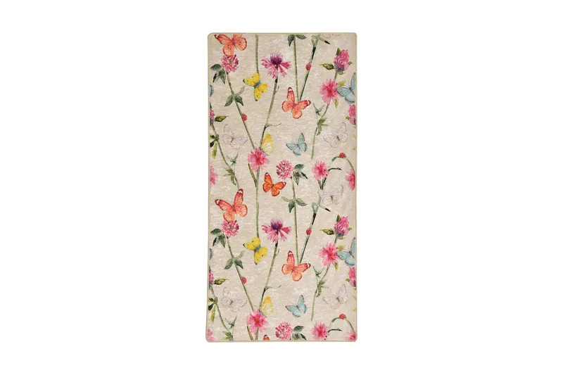 Hall Matte Butterfly (80 x 200), Flerfarget/Fløyel