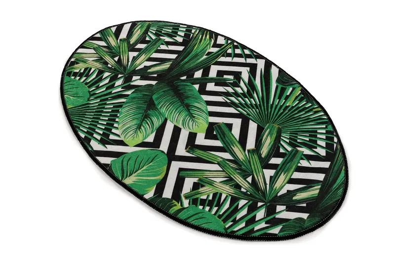 Matte Tropic Oval DJT, Flerfarget/Fløyel