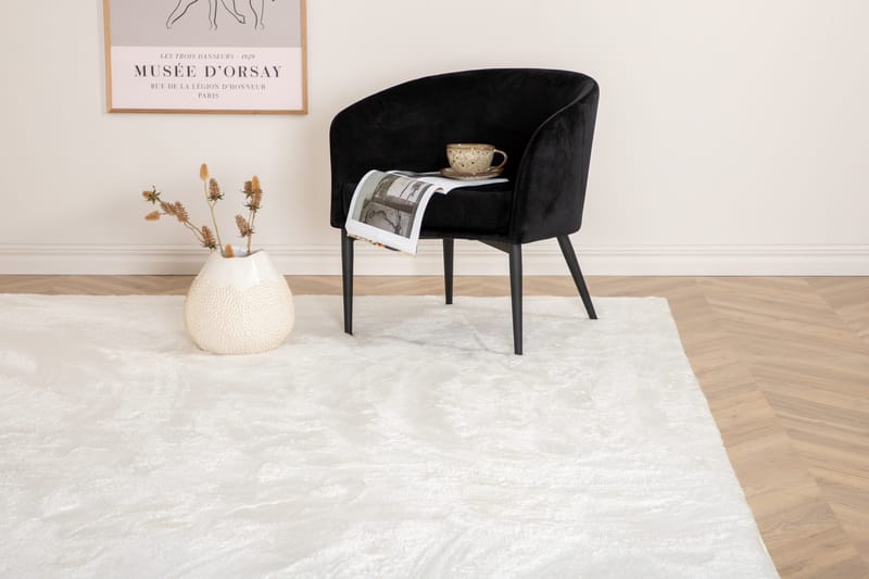 Blanca Flatvevd Matte 200x300 cm, Hvid