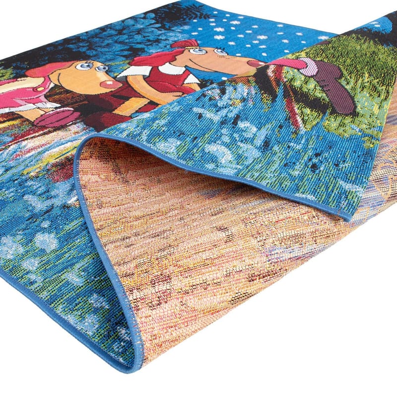 Teppe Relvi 100x160 cm - blå - Tekstiler - Barnetekstiler - Barnetepper
