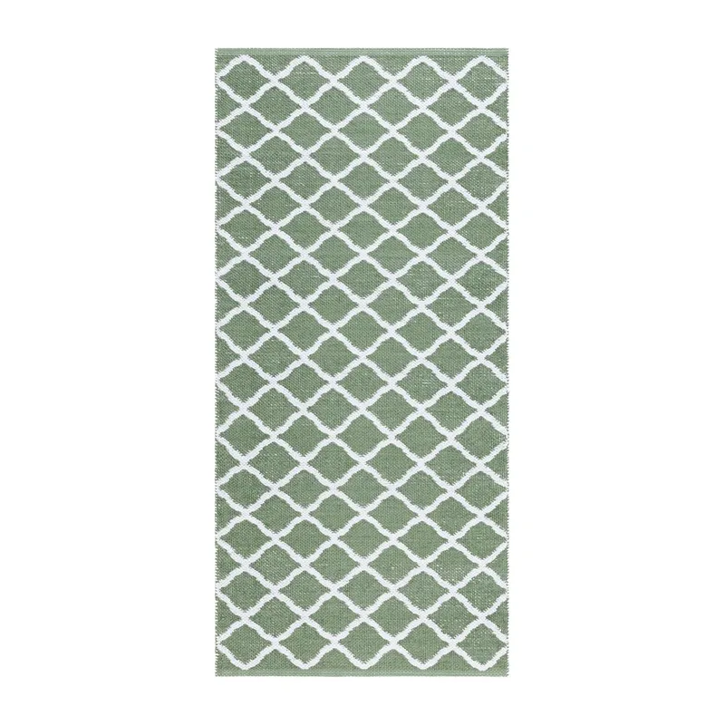 Plastteppe Hilma Wave, 70x300 cm, Grønn