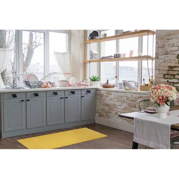Plastteppe Hilma Plain - 150x220 cm, Gul - Tekstiler - Tepper & Matter - Moderne tepper - Wiltontepper