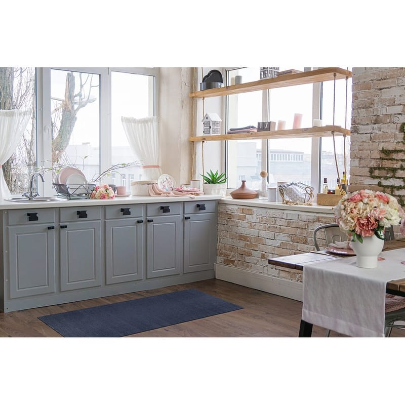 Plastteppe Hilma Plain - 70x250 cm, Blå - Tekstiler - Tepper & Matter - Moderne tepper - Wiltontepper