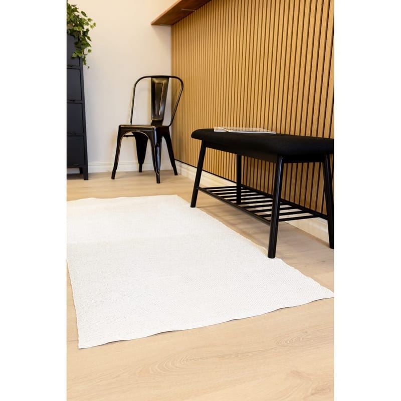 Plastteppe Hilma Plain - 70x200 cm, Hvit - Tekstiler - Tepper & Matter - Moderne tepper - Wiltontepper