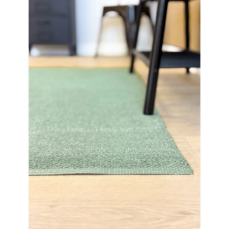 Plastteppe Hilma Plain - 70x250 cm, Grønn - Tekstiler - Tepper & Matter - Moderne tepper - Wiltontepper