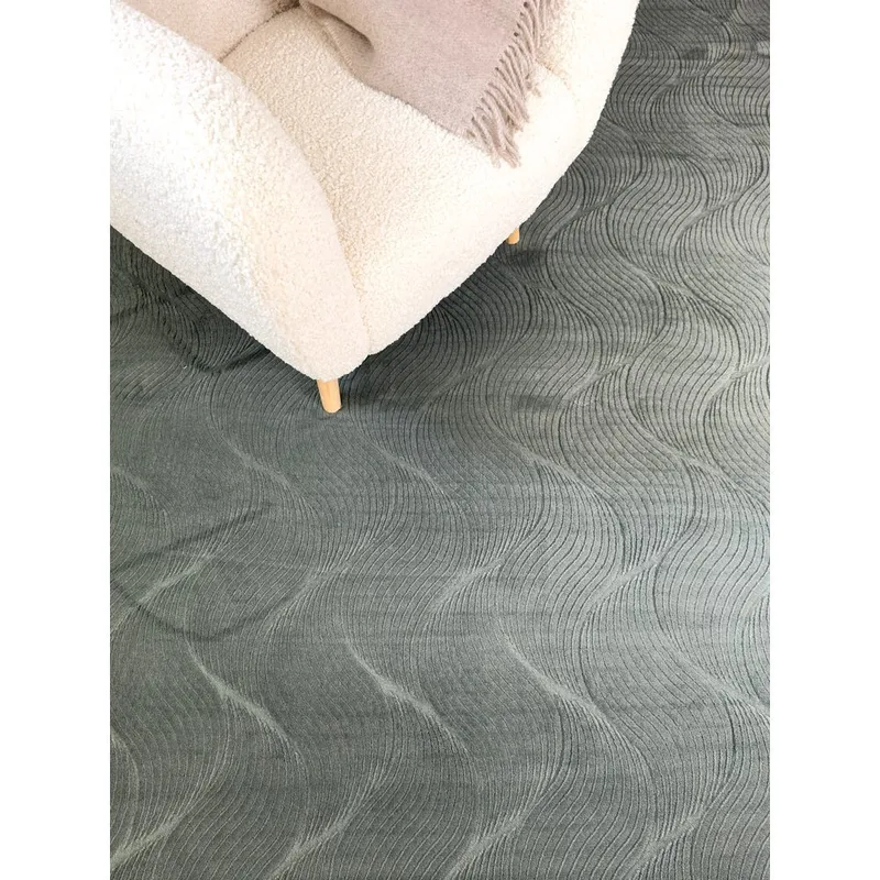 Vaskbart teppe Castello Wave - Grønn - Tekstiler - Tepper & Matter - Store tepper