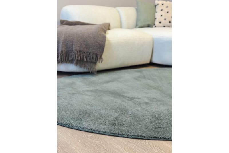 Vaskbart teppe Soft Shape - 200x290 cm, Grønn - Tekstiler - Tepper & Matter - Flatvevde tepper