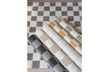 Wiltonteppe Hawaii Chess 280x280 cm, Gul - 280x280 cm, Gul - Tekstiler - Tepper & Matter - Utendørstepper